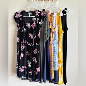 Women’s Size Small Dress Lot Of 7 Maurices Old Navy Xhilaration Floral Stripe